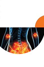 Highlighted pain points on a human body